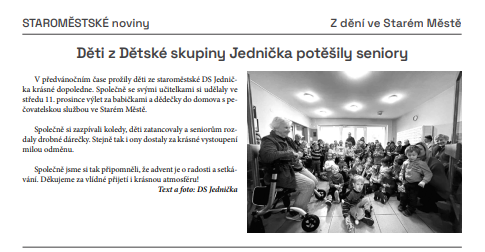 Zpívání v domově seniorů